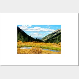 Autumn Lake in the Rockies Posters and Art